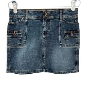lei Front Pockets Denim Jean Mini Skirt Size 3 Women’s